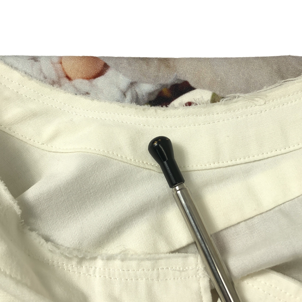 COMME des GARCONS HOMME PLUS / コムデギャルソンオムプリュス Artwork by Mona Luison / 総柄 プリント バックボタン シャツ