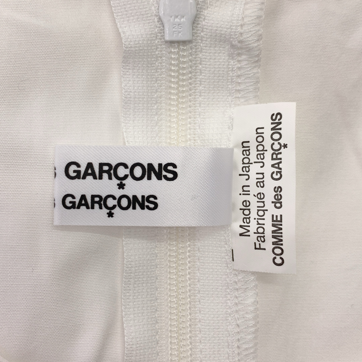 COMME des GARCONS COMME des GARCONS / コムコム コットン パッチ バックジップ ノースリーブ シャツ ブラウス