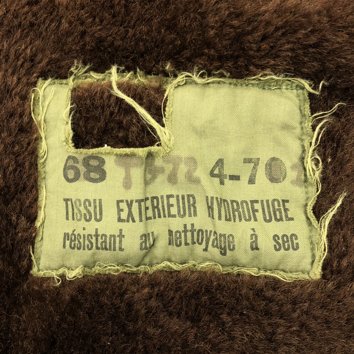 VINTAGE / ヴィンテージ古着 60s FRENCH ARMY フランス軍 ECLAIRジップ 裏ボア デッキジャケット ロング