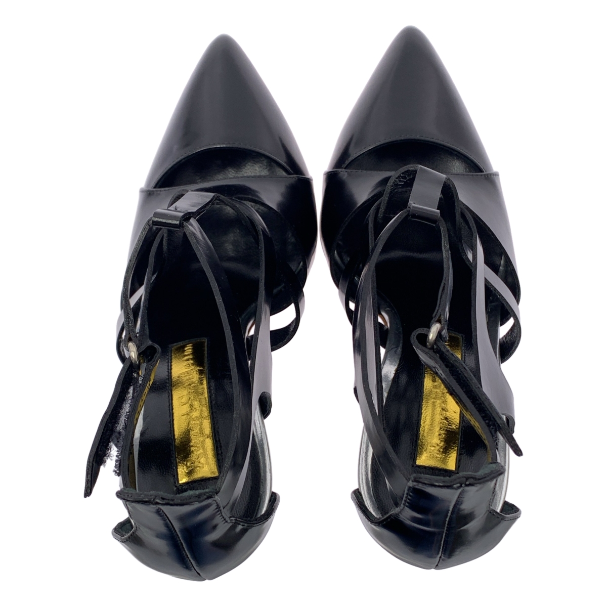 Rupert Sanderson / ルパートサンダーソン レザー ポインテッドトゥ ヒール サンダル パンプス