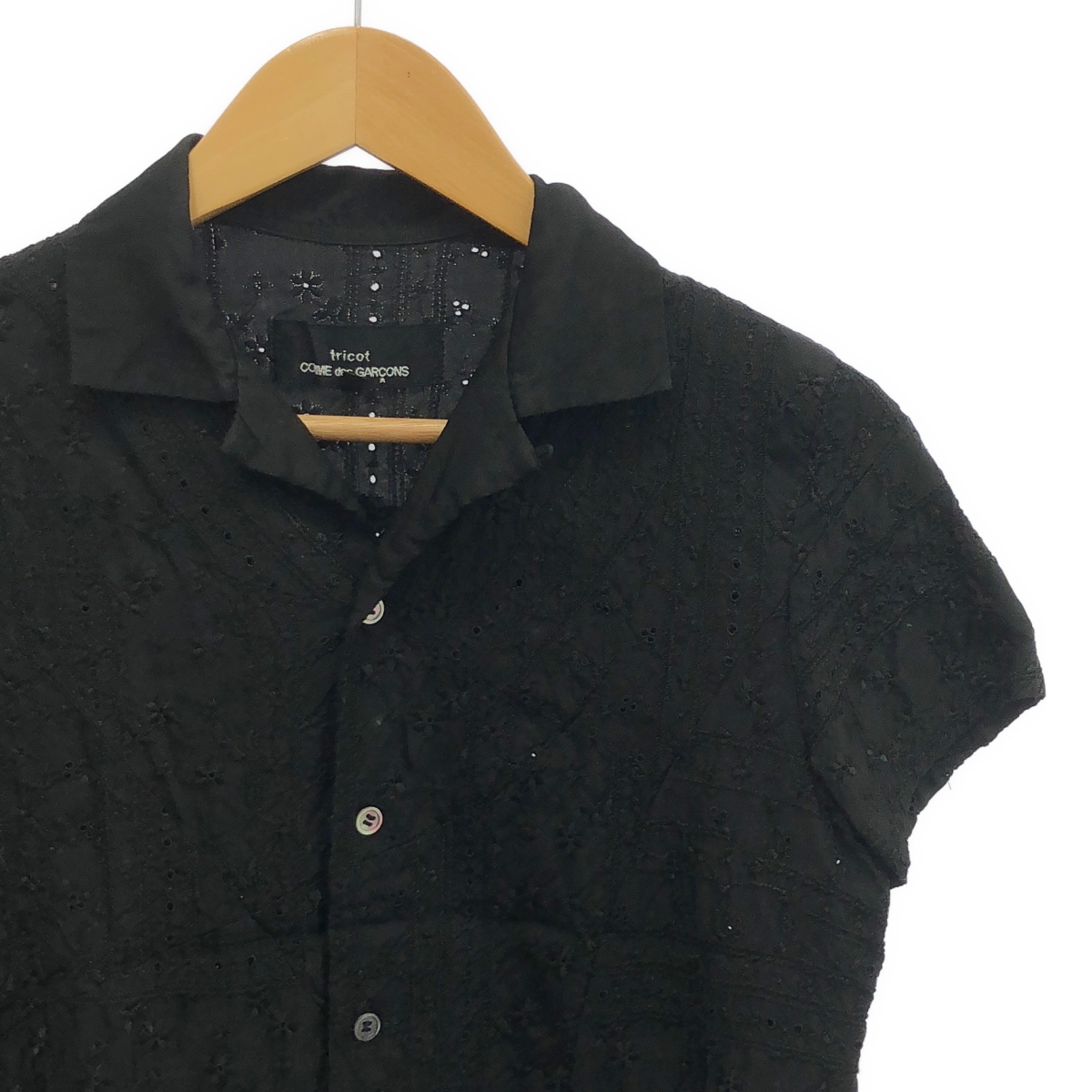 tricot COMME des GARCONS / トリココムデギャルソン 製品洗い加工 エンブロイダリー シャツ