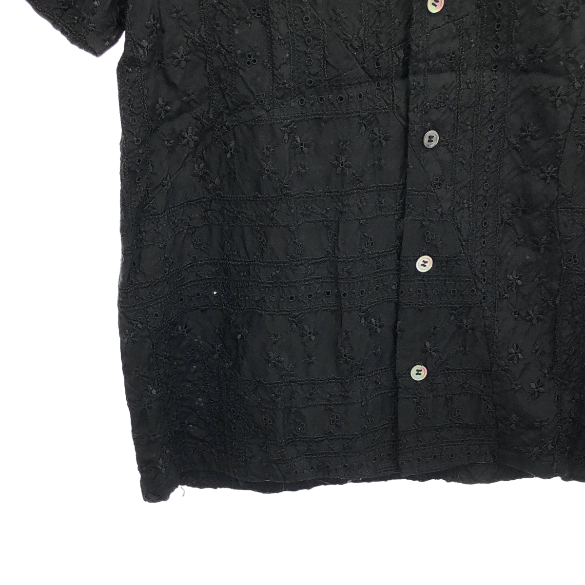 tricot COMME des GARCONS / トリココムデギャルソン 製品洗い加工 エンブロイダリー シャツ