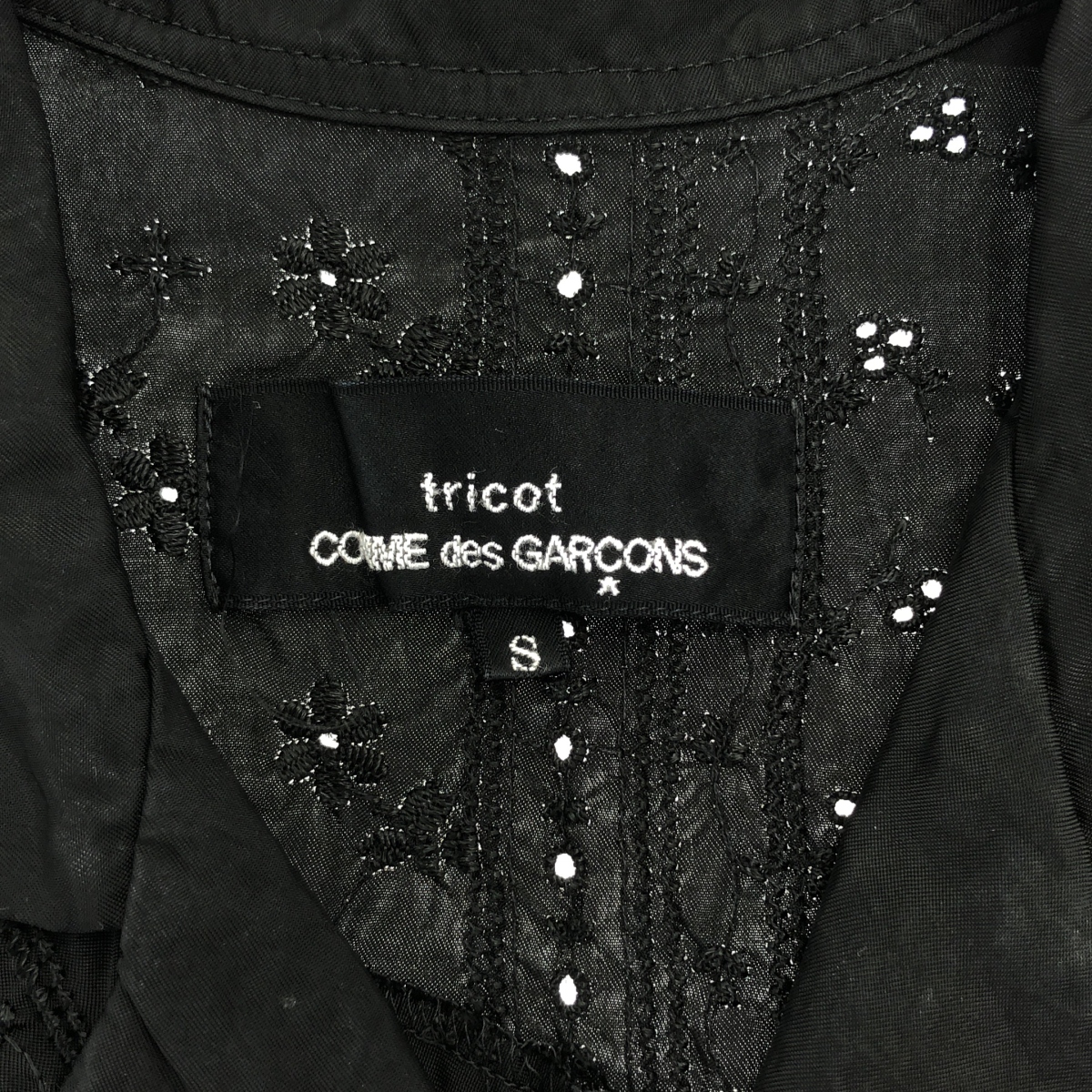 tricot COMME des GARCONS / トリココムデギャルソン 製品洗い加工 エンブロイダリー シャツ