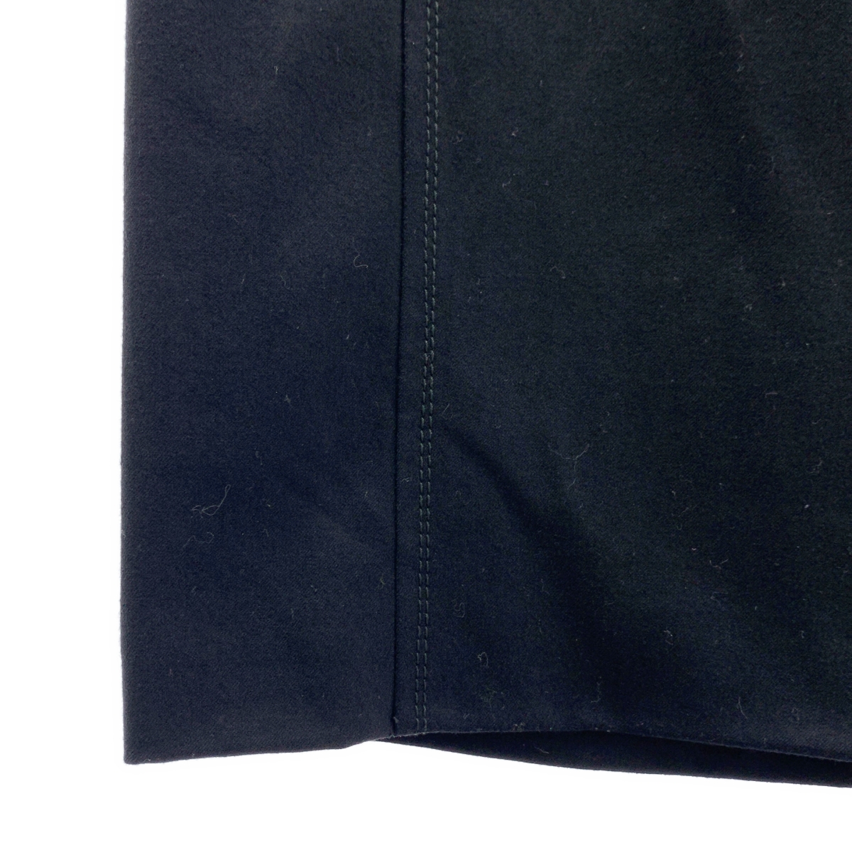 GUCCI / グッチ ウール ロゴボタン レースアップ バックジップ スリット スカート / 総裏地