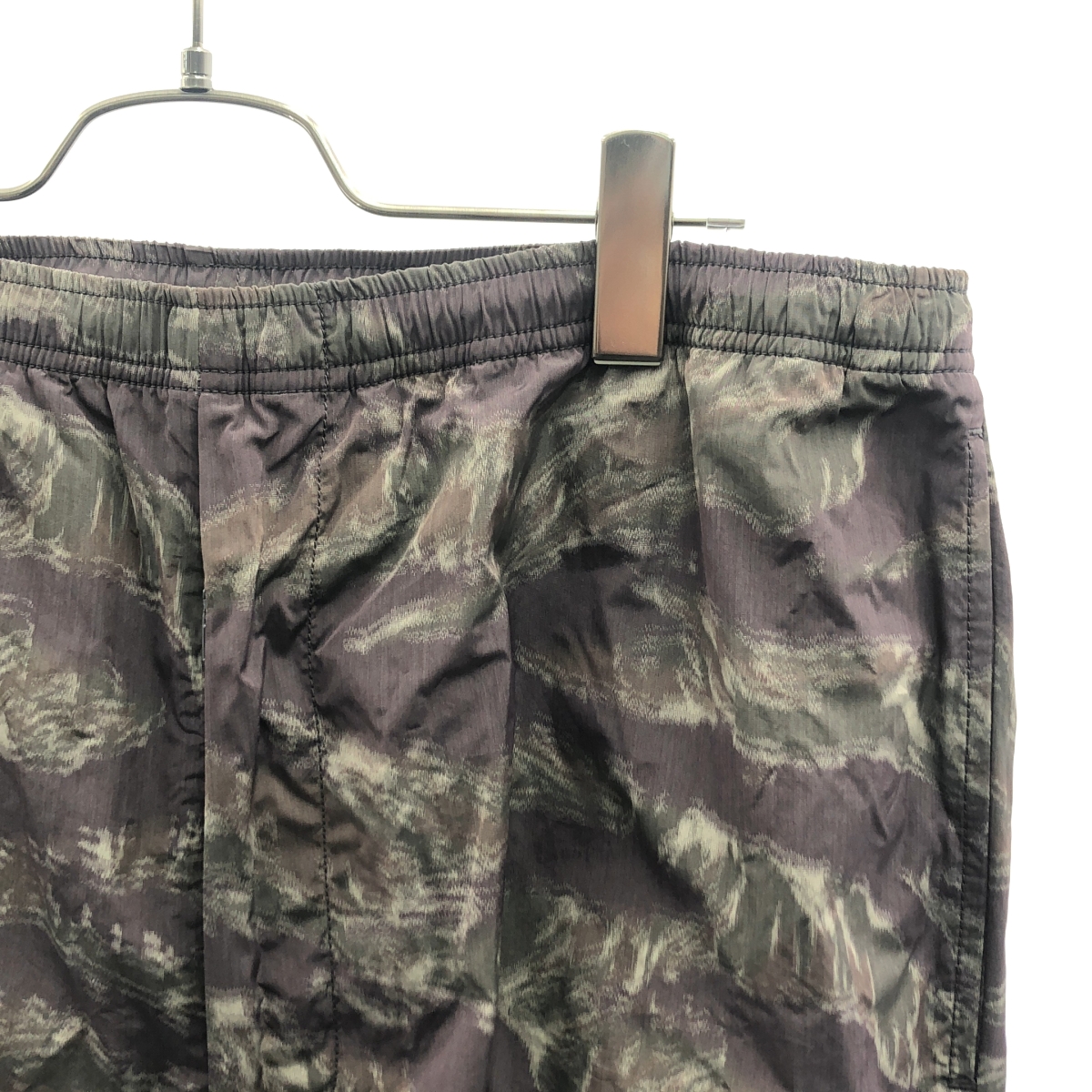 BEAMS PLUS / ビームスプラス MIL Athletic Pants Tiger Stripe / 総柄 ドローストリング パンツ / メッシュ総裏地