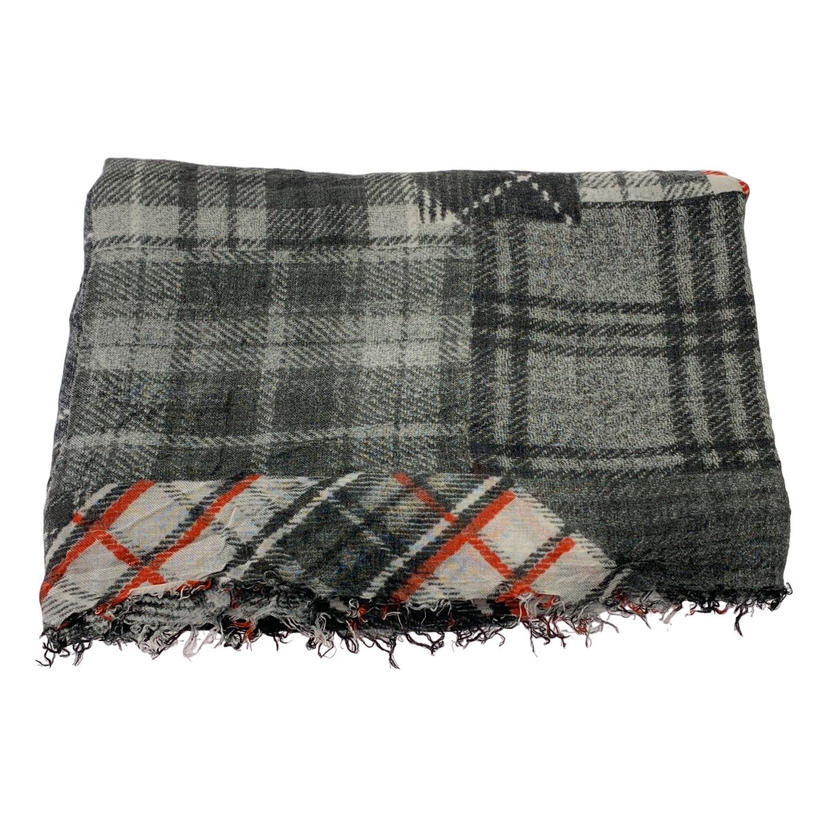 FALIERO SARTI / ファリエロサルティ モダール カシミヤ チェック 大判 ストール