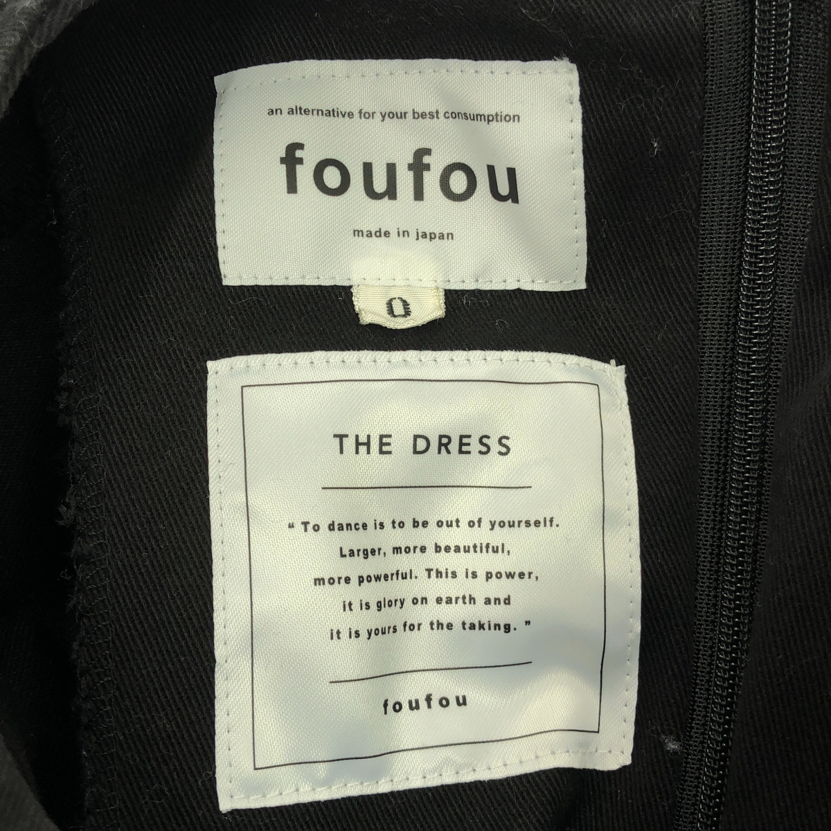 foufou / フーフー THE DRESS raglan sleeve dress ラグランスリーブドレス