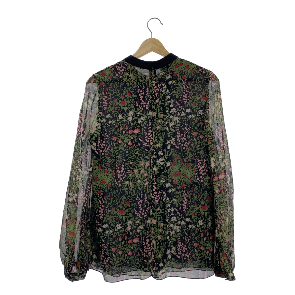 その他 フラワープリント タック プリーツ プルオーバー