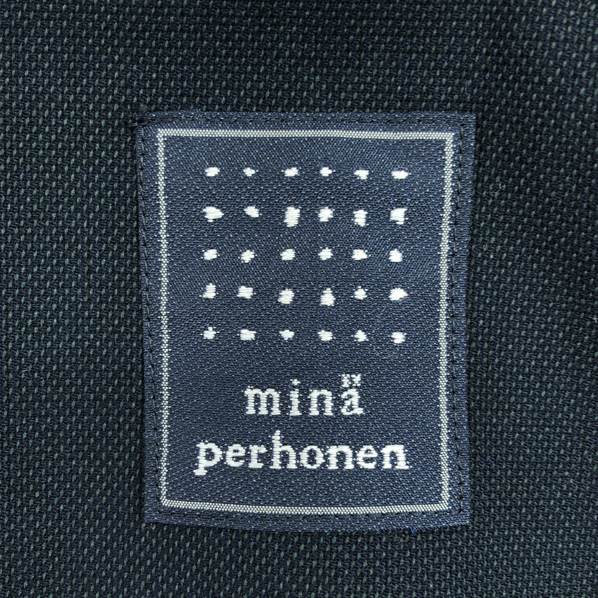 mina perhonen / ミナペルホネン lsc / エンブロイダリー ノーカラー ジャケット / 総裏地