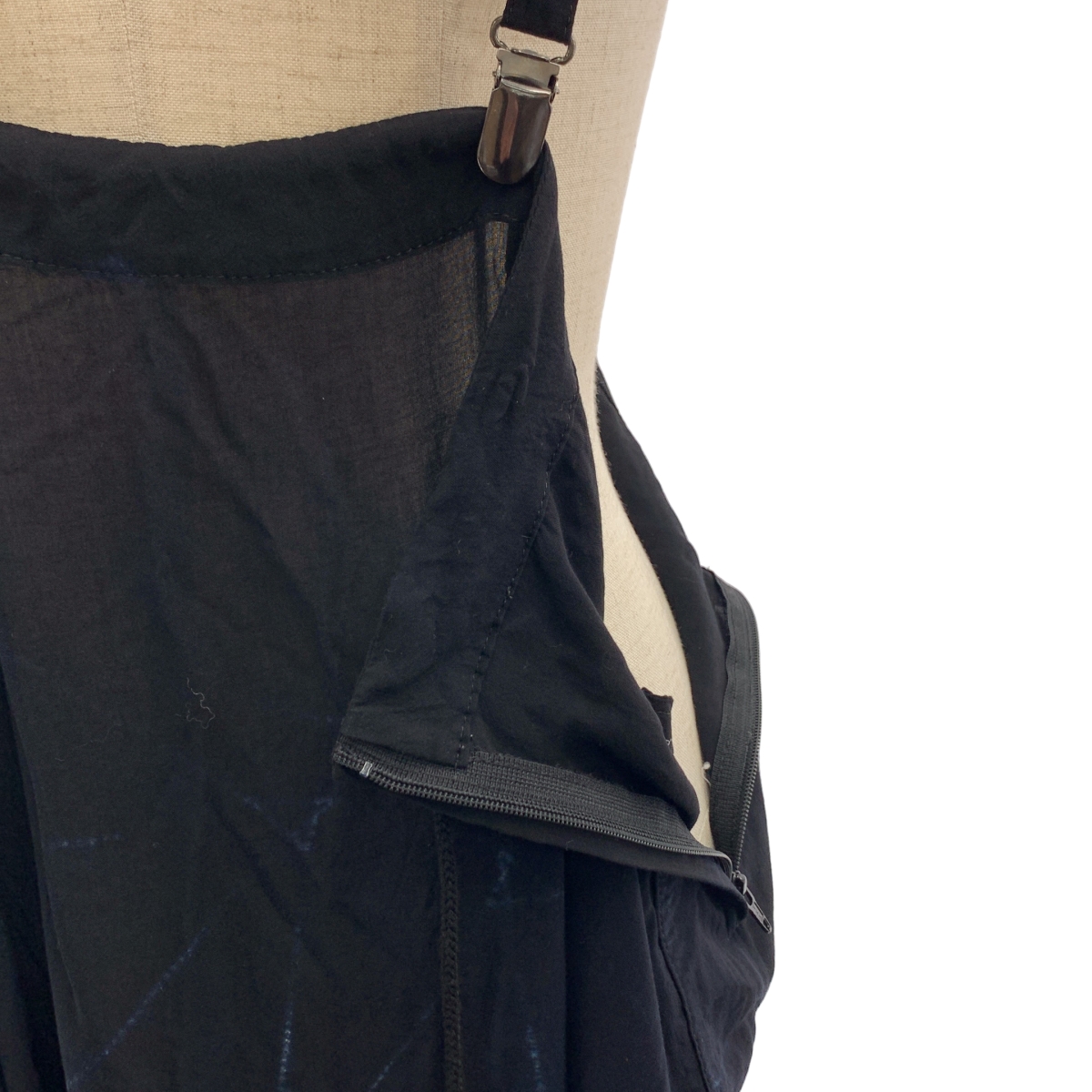 Y's / ワイズヨウジヤマモト レーヨン 総柄 ノースリーブ サロペット ワンピース