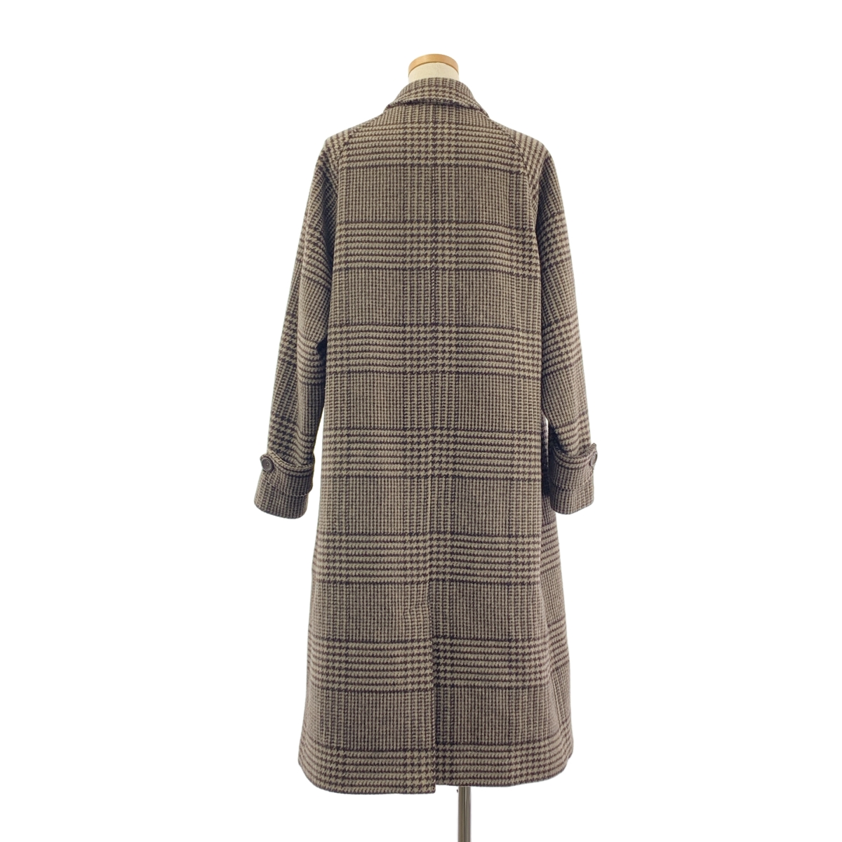 HERNO / ヘルノ ウール 千鳥格子 ステンカラー コート