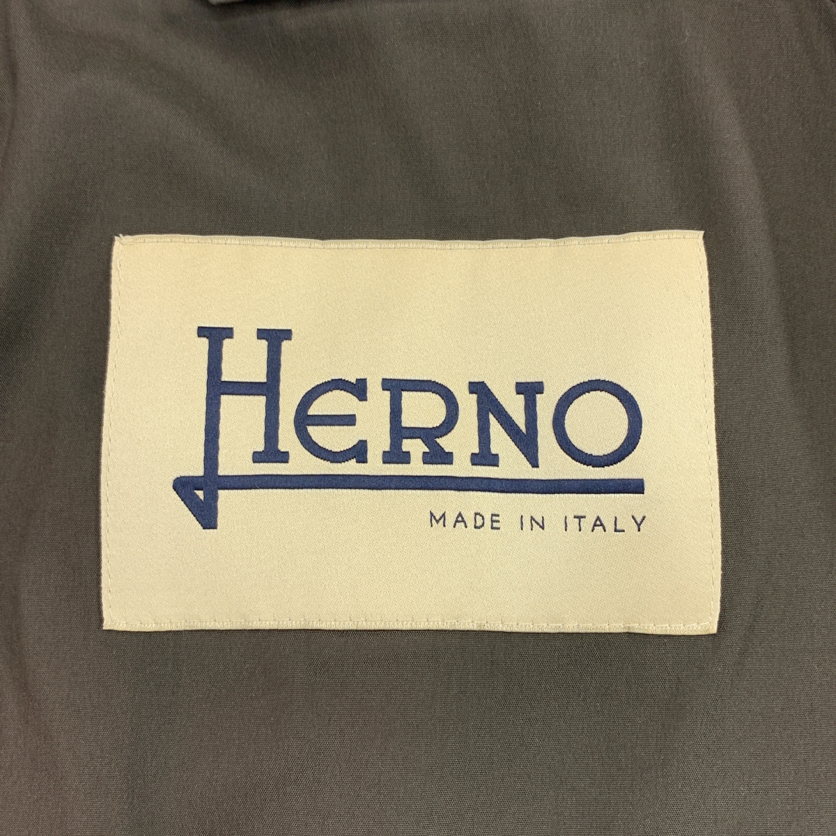 HERNO / ヘルノ ウール 千鳥格子 ステンカラー コート