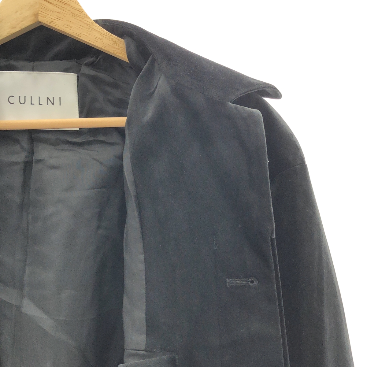 CULLNI / クルニ ベロア 金ボタン シングルブレスト ジャケット