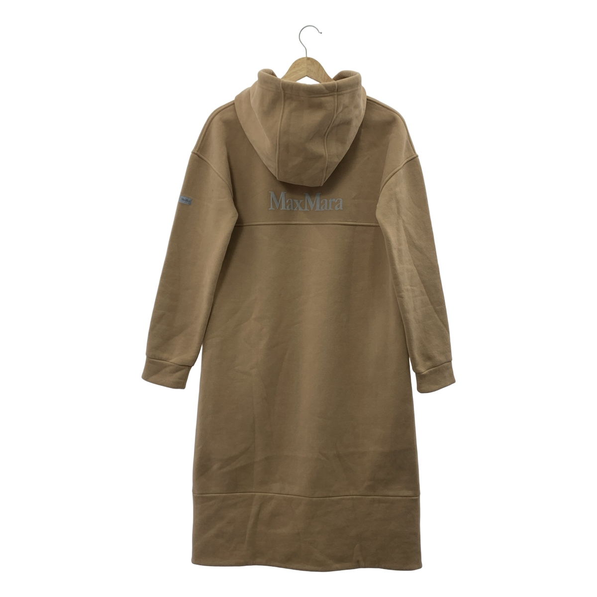Max Mara / マックスマーラ LEISURE / 裏起毛 ロゴ スウェット フーデッド ワンピース