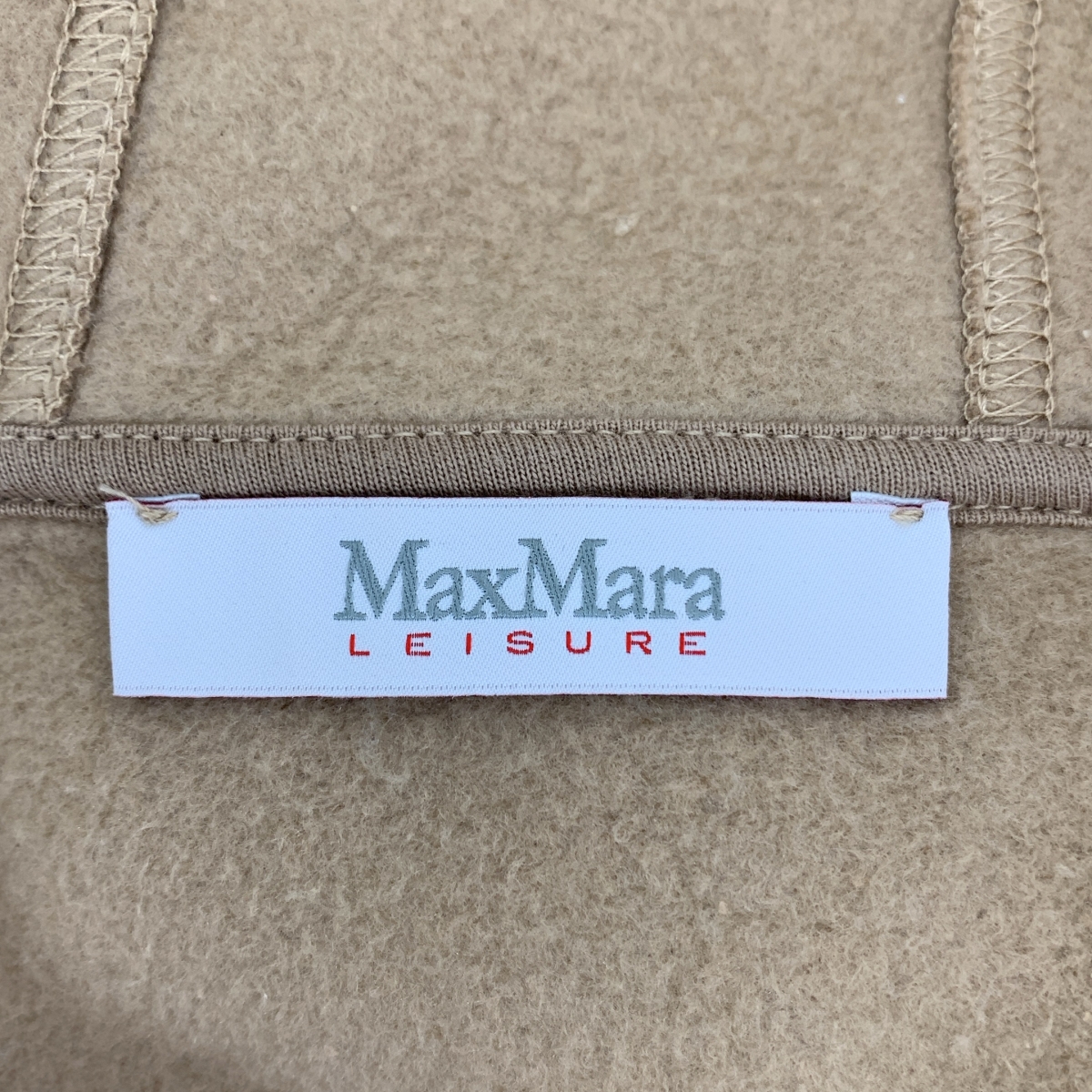 Max Mara / マックスマーラ LEISURE / 裏起毛 ロゴ スウェット フーデッド ワンピース