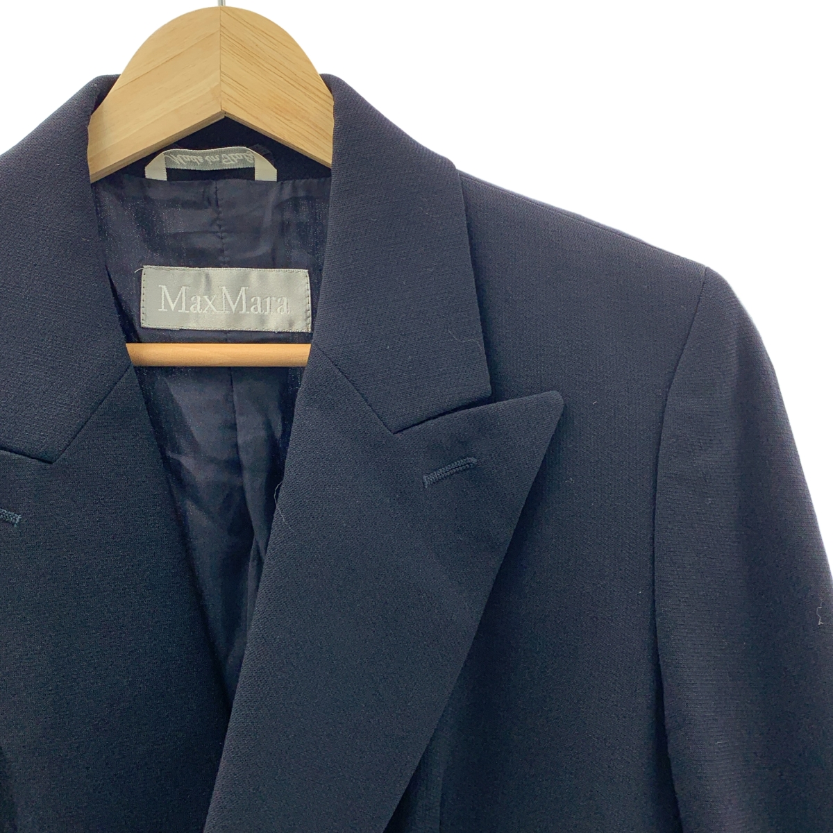 Max Mara / マックスマーラ ロゴボタン ダブルブレスト ジャケット / 総裏地