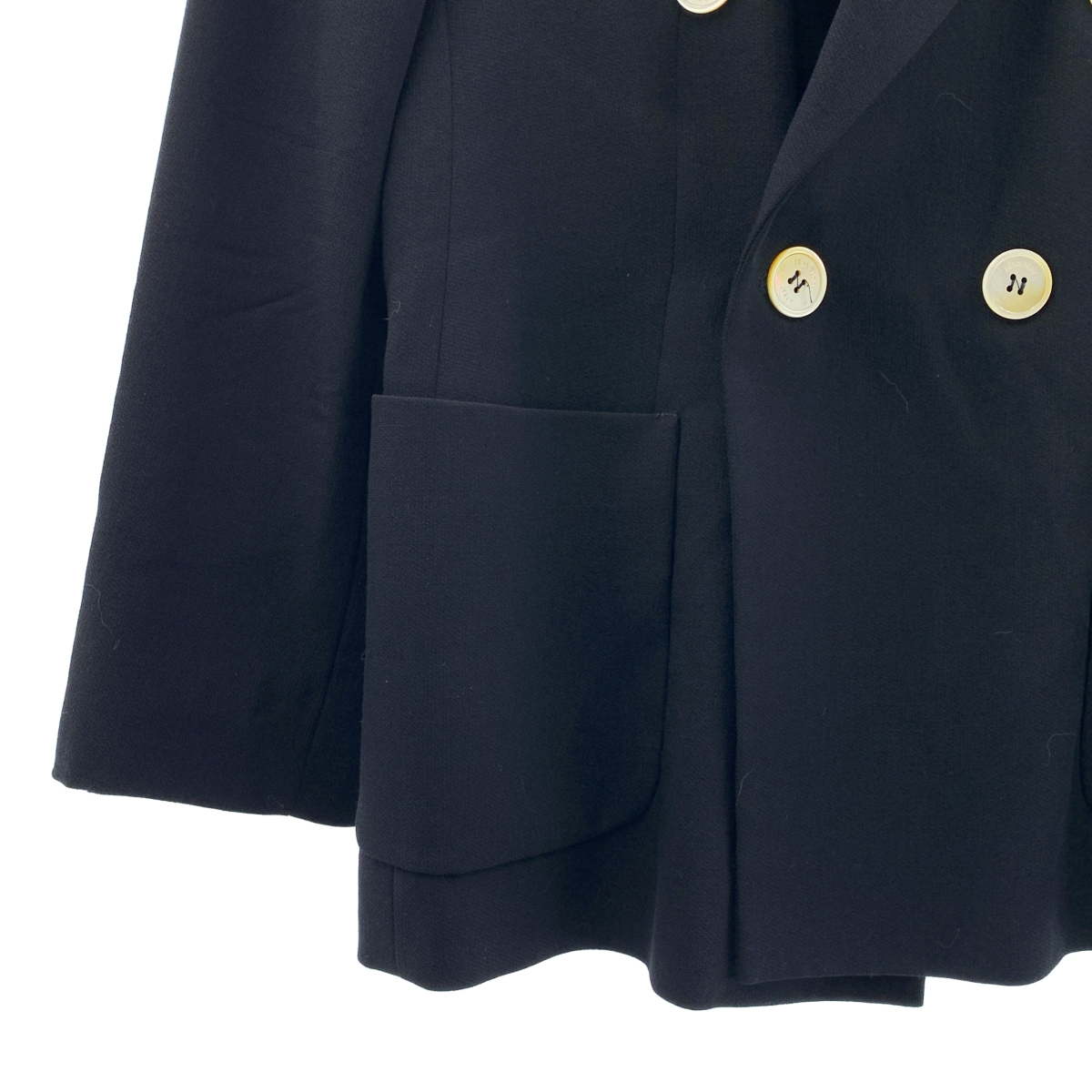 Max Mara / マックスマーラ ロゴボタン ダブルブレスト ジャケット / 総裏地
