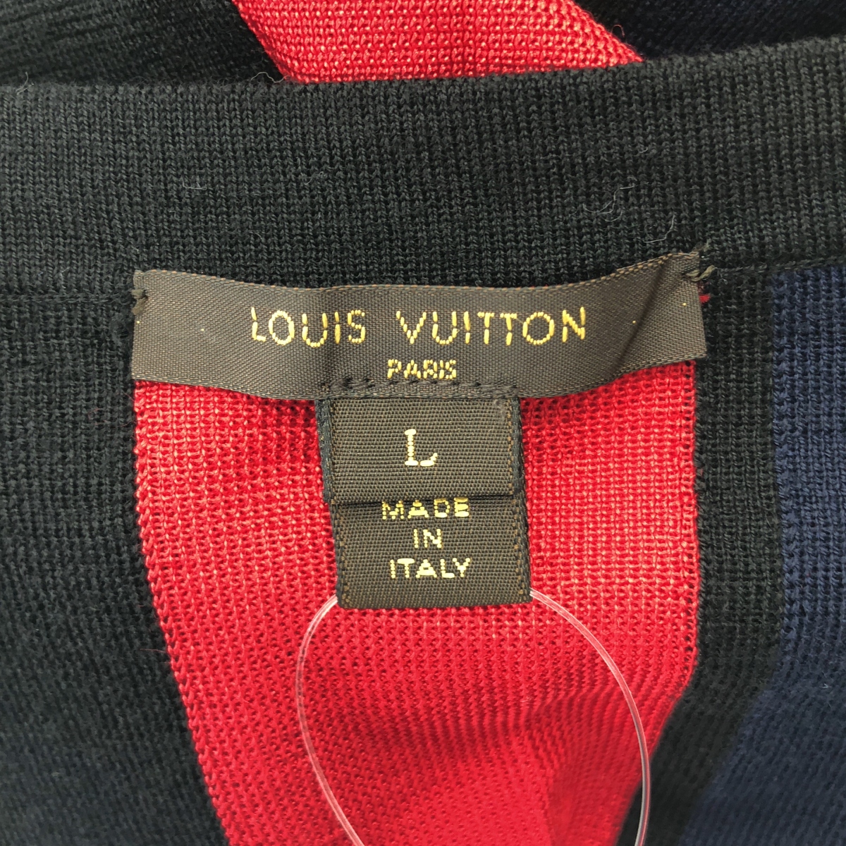 Louis Vuitton / ルイヴィトン ウール シルク ロゴ マルチカラー ノースリーブ ニットワンピース