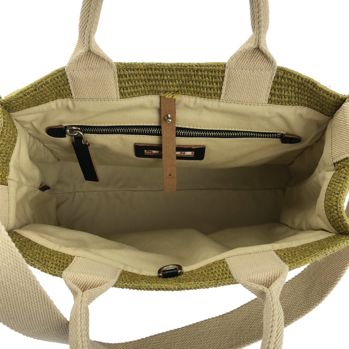 MARNI / マルニ ラフィア エフェクト スモール 2way トートバッグ