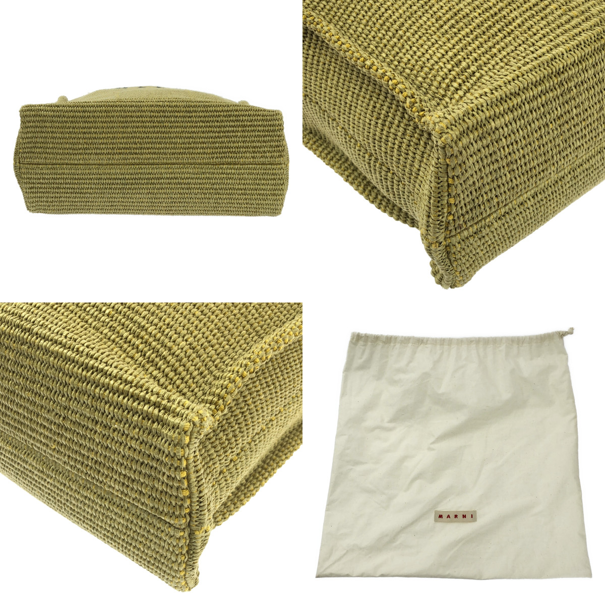 MARNI / マルニ ラフィア エフェクト スモール 2way トートバッグ