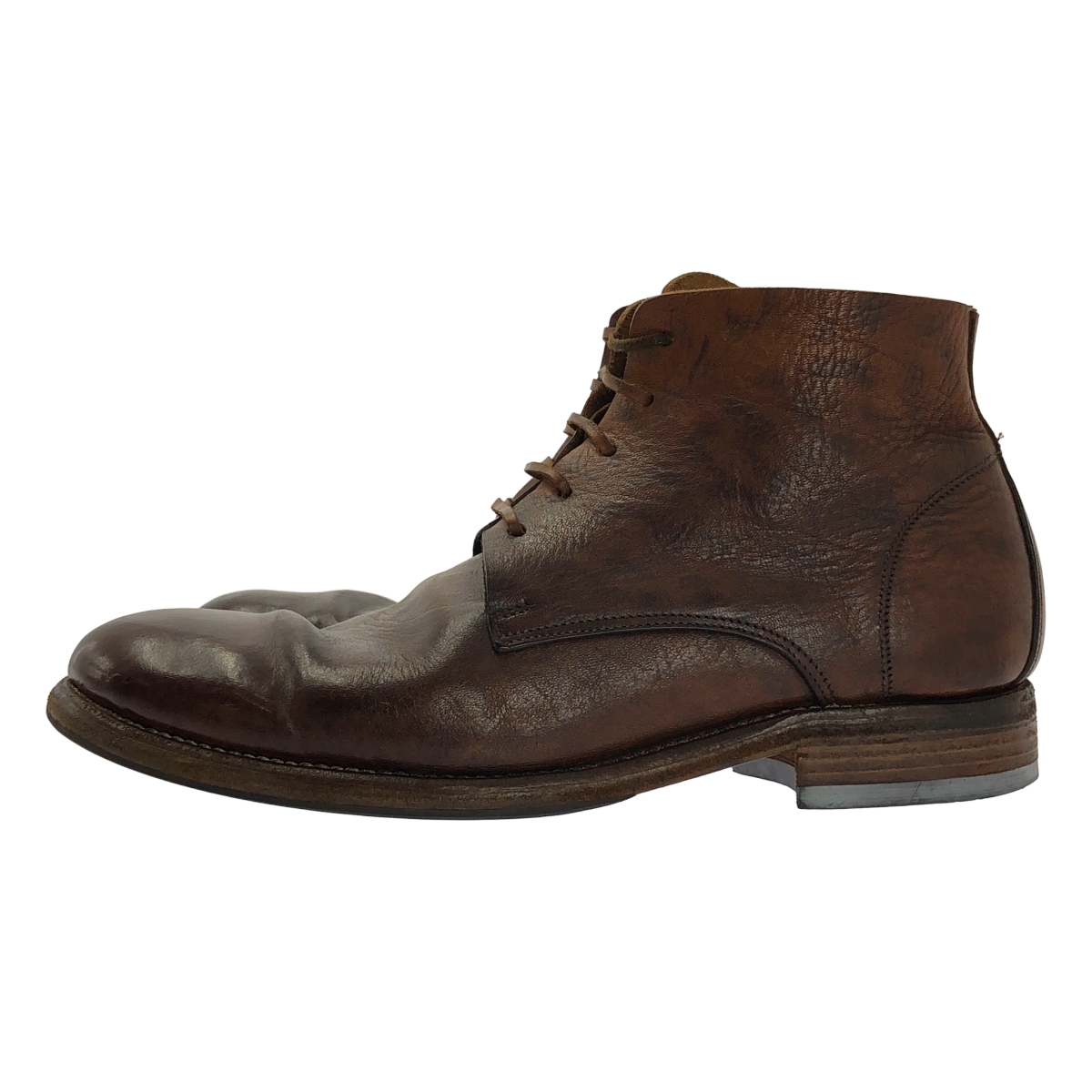 GUIDI / グイディ LACED UP BOOTS レザー ラウンドトゥ ブーツ