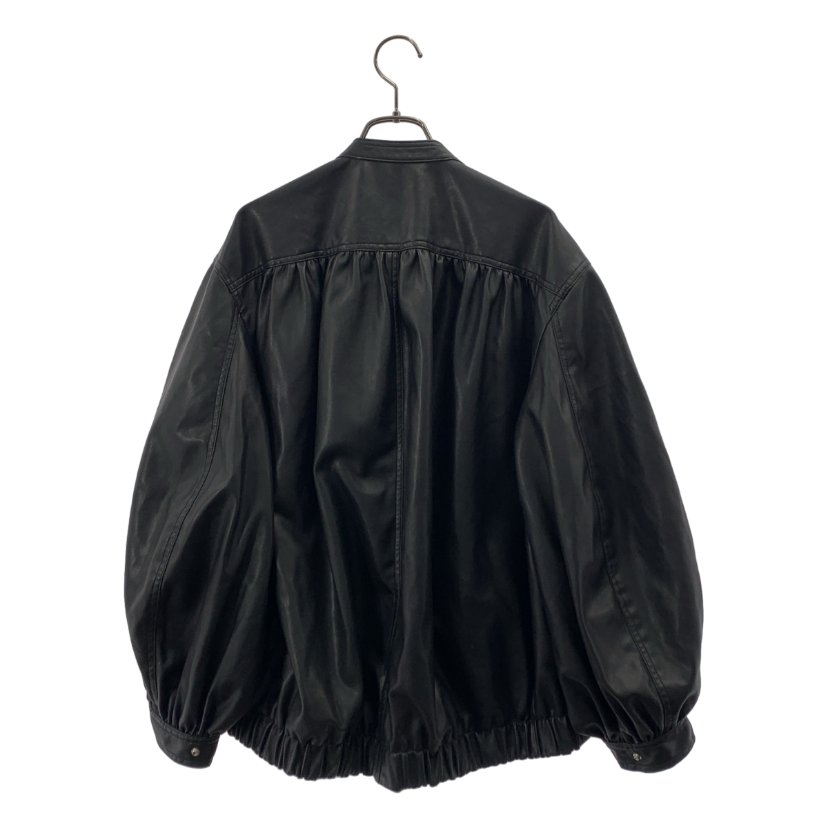 AMERI / アメリ EGG GATHER LEATHER JACKET レザージャケット