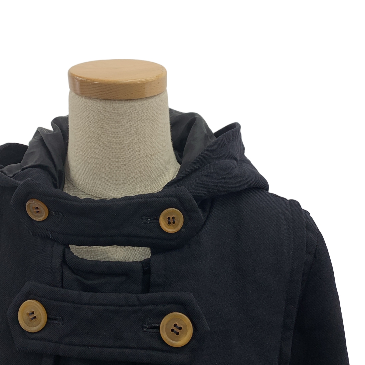 COMME des GARCONS COMME des GARCONS / コムコム 製品染め ポリ縮絨 フーデッド コート