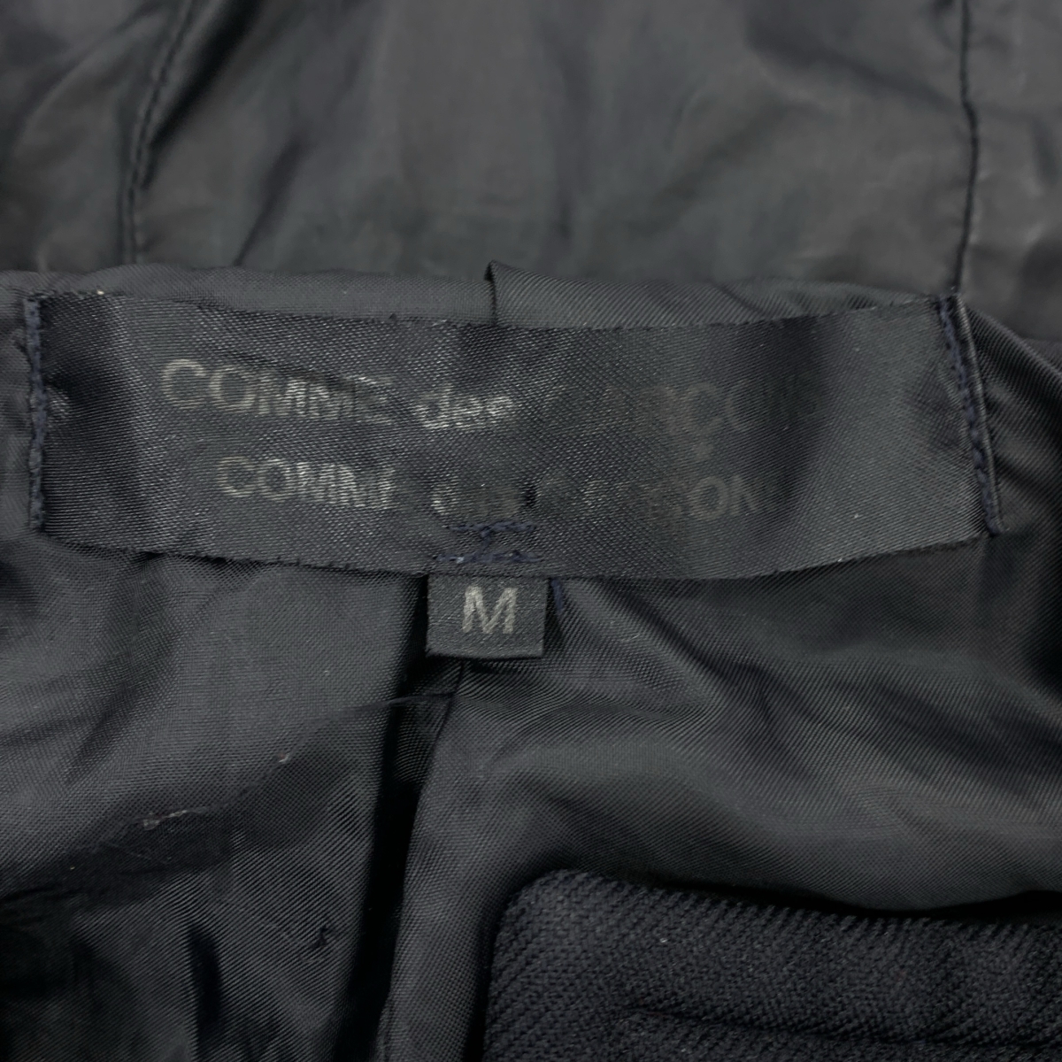 COMME des GARCONS COMME des GARCONS / コムコム 製品染め ポリ縮絨 フーデッド コート