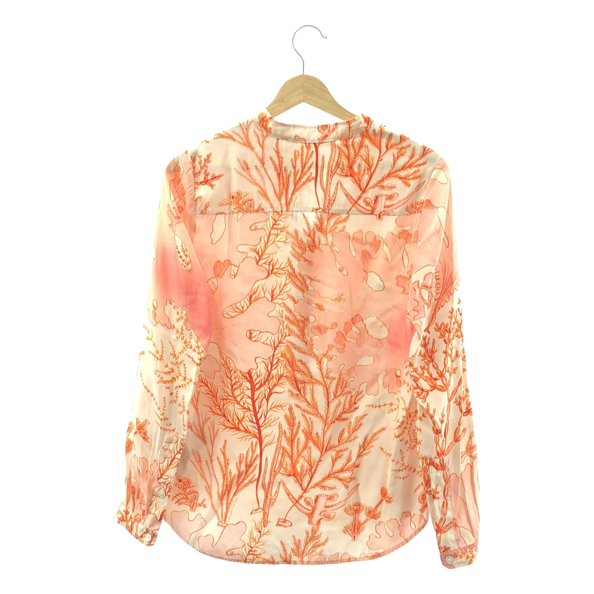 STELLA McCARTNEY / ステラマッカートニー シルク 総柄 バンドカラー シャツ