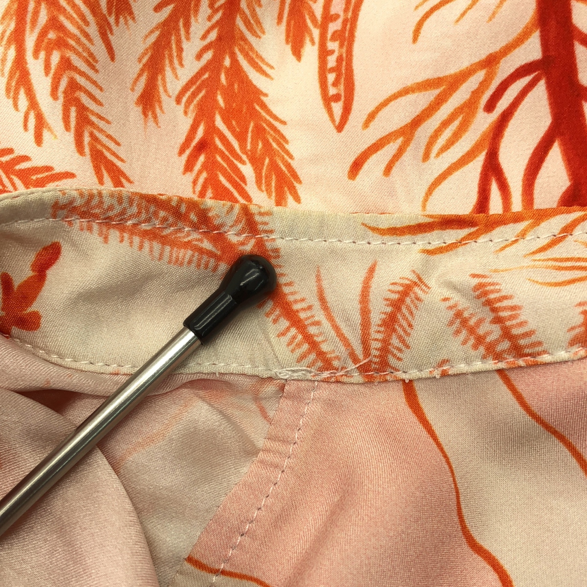 STELLA McCARTNEY / ステラマッカートニー シルク 総柄 バンドカラー シャツ