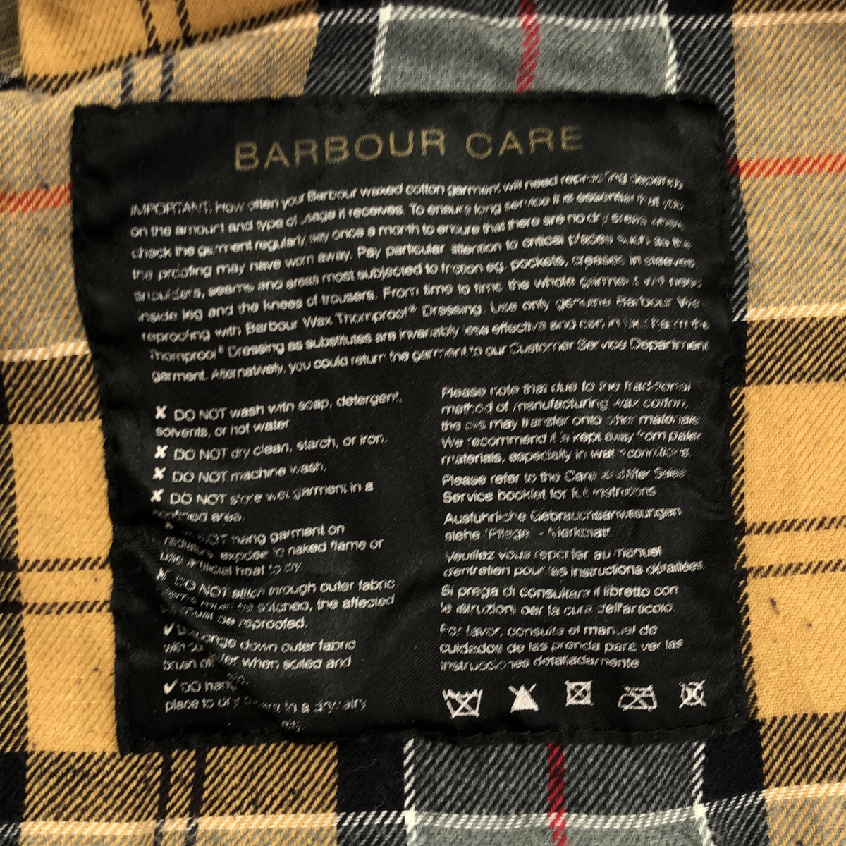 Barbour / バブアー オイルド ベルテッド トレンチコート / 総柄裏地