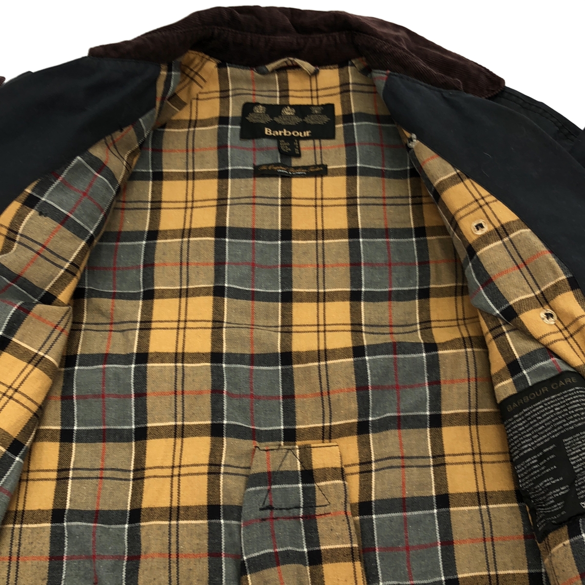 Barbour / バブアー オイルド ベルテッド トレンチコート / 総柄裏地