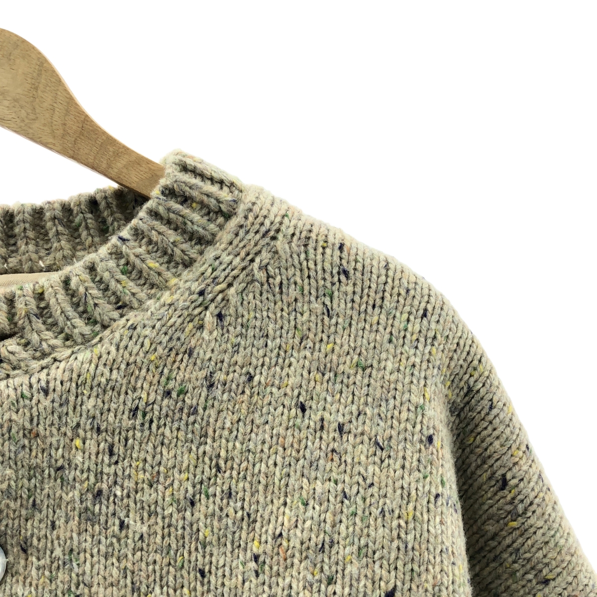 THE SHISHIKUI / シシクイ Mix cardigan クルーネック カーディガン