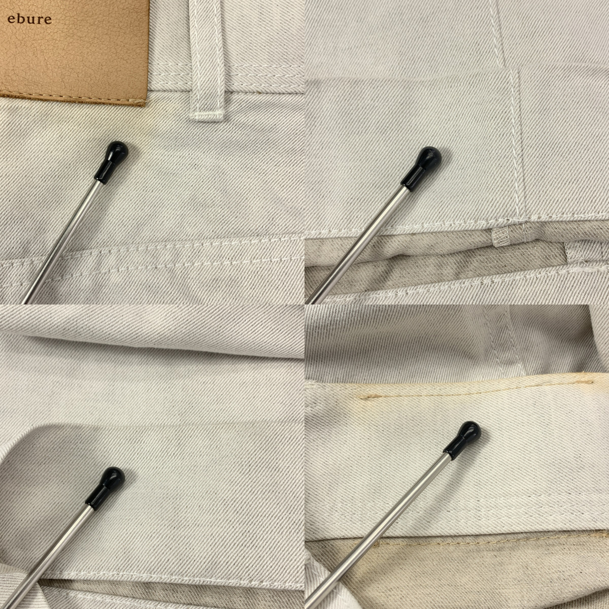 ebure / エブール リネン コットン ツイル  ワイドパンツ