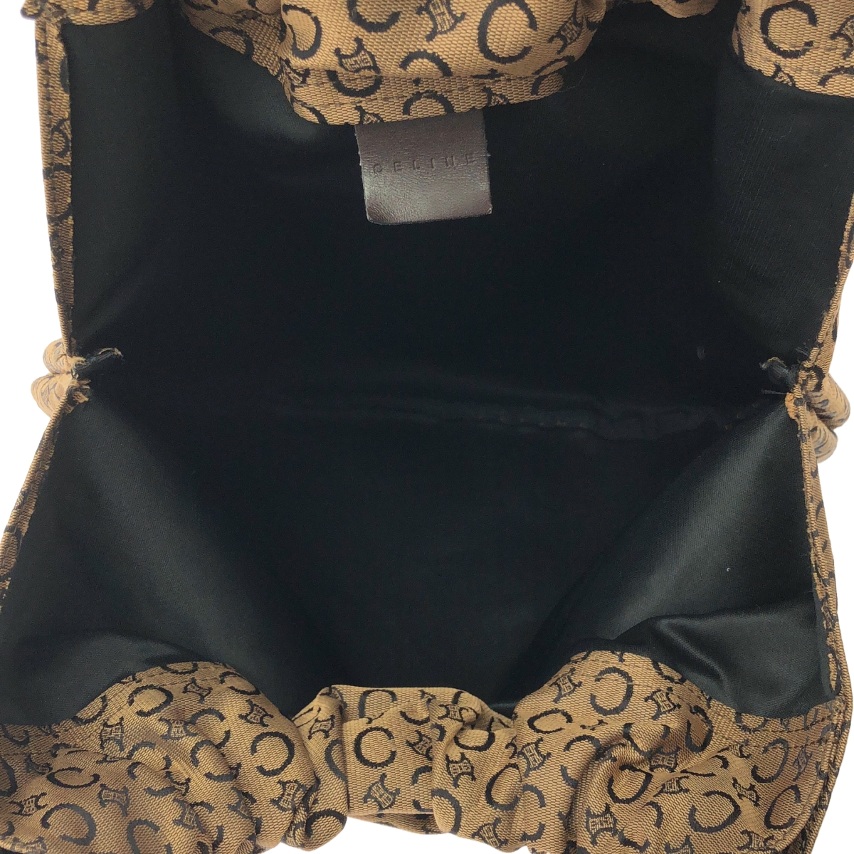 CELINE / セリーヌ マカダム柄 サークルハンドル キャンバス ハンドバッグ