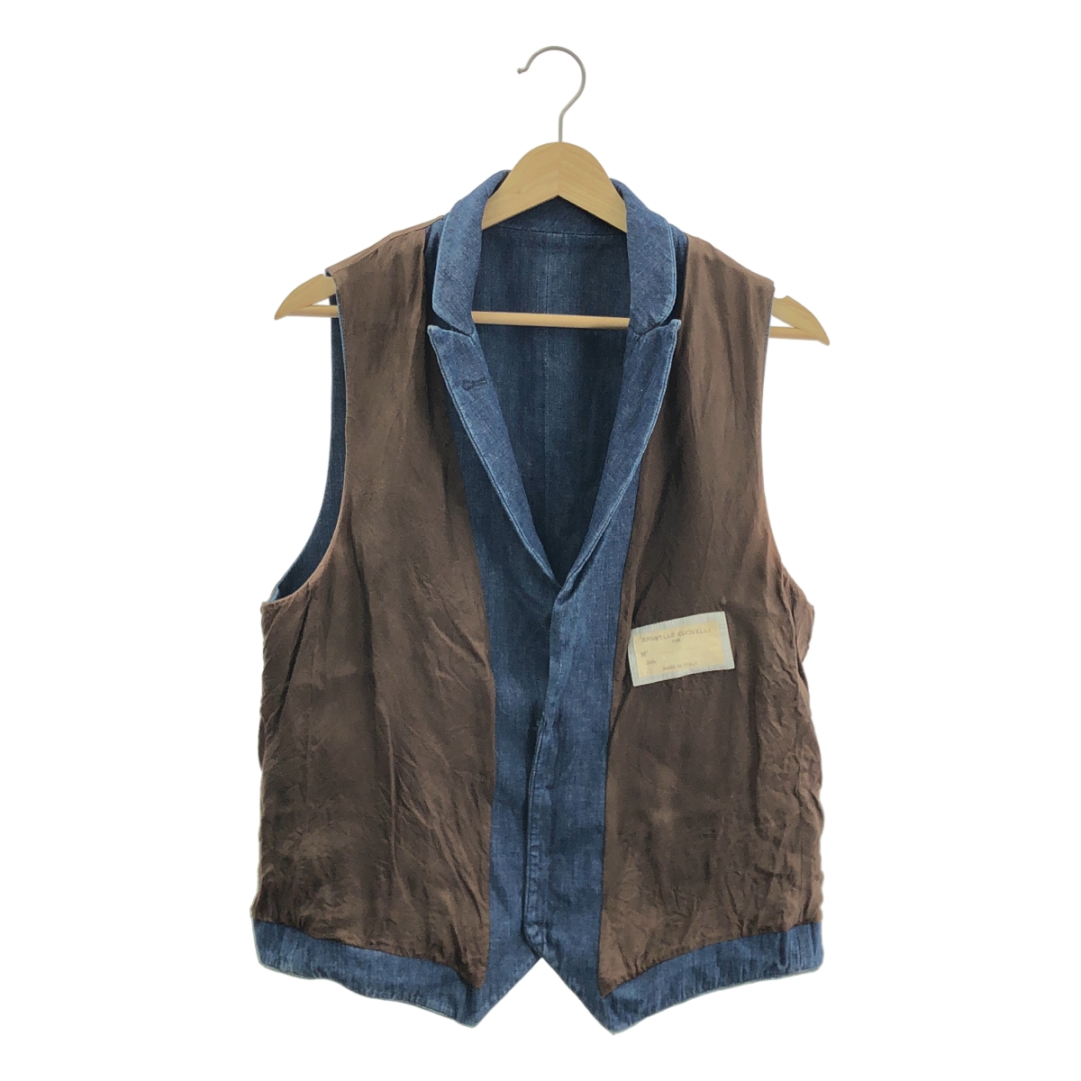 BRUNELLO CUCINELLI / ブルネロクチネリ デニム バックアジャスター ジレ ベスト