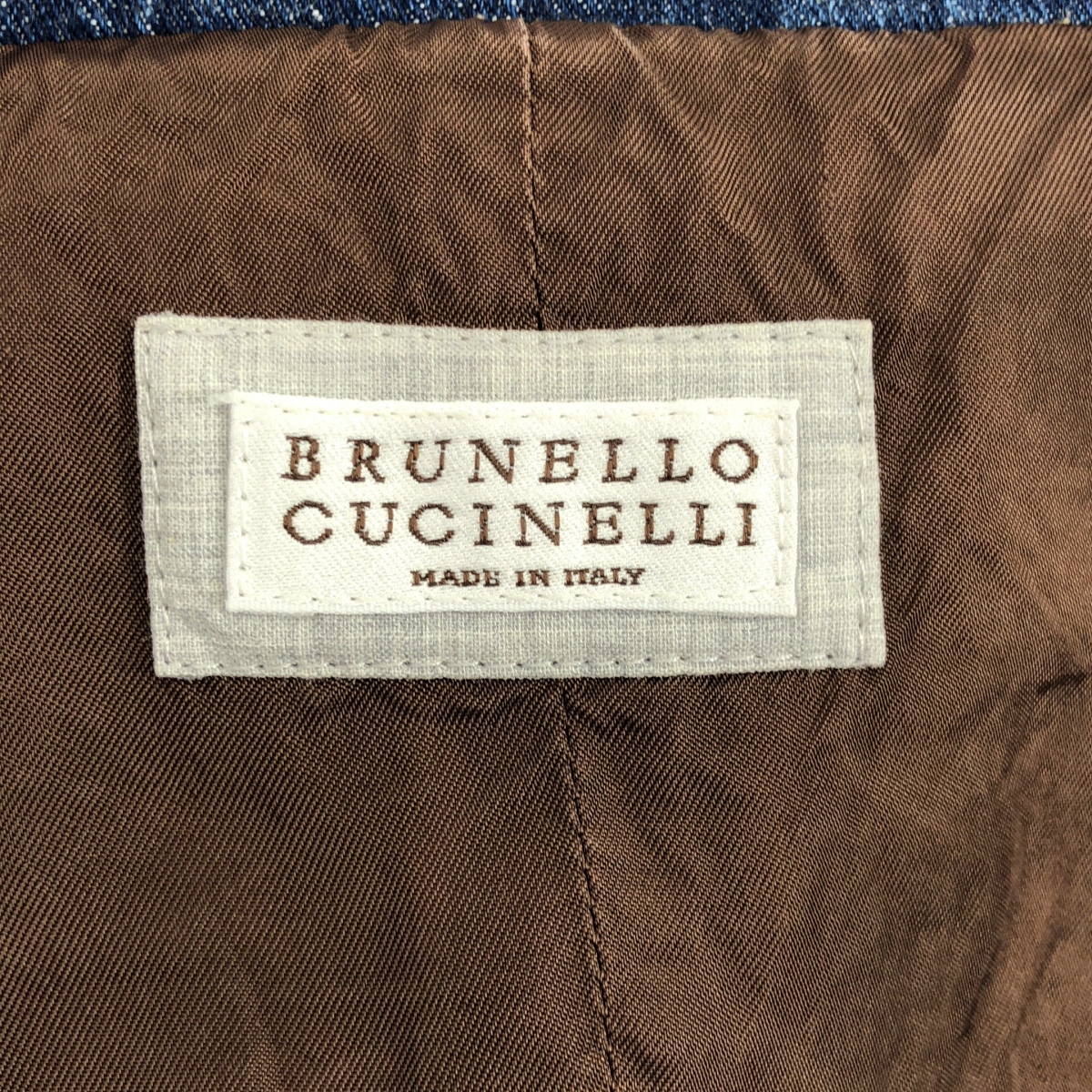 BRUNELLO CUCINELLI / ブルネロクチネリ デニム バックアジャスター ジレ ベスト