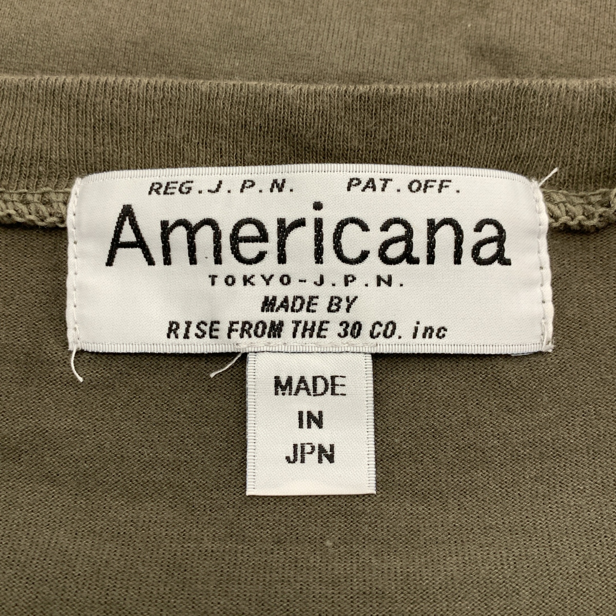 Americana / アメリカーナ エンブロイダリー ロゴ ノースリーブ オーバー カットソー Tシャツ