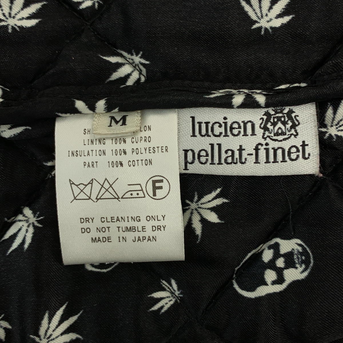 lucien pellat-finet / ルシアンペラフィネ コーデュロイカラー キルティング コート / 総柄裏地