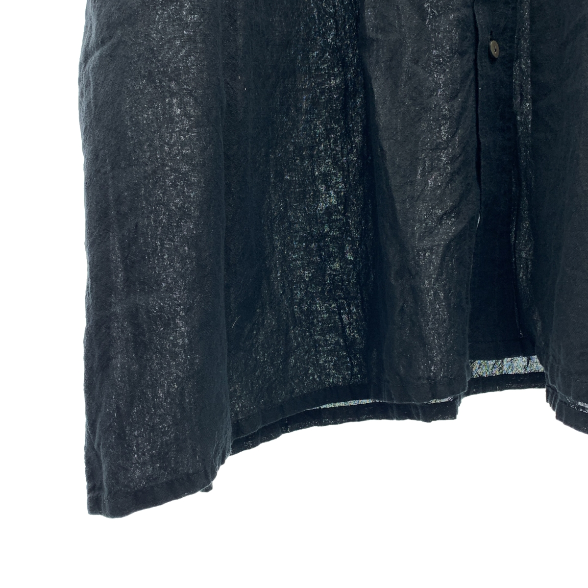 その他 コットンリネン シャツワンピース