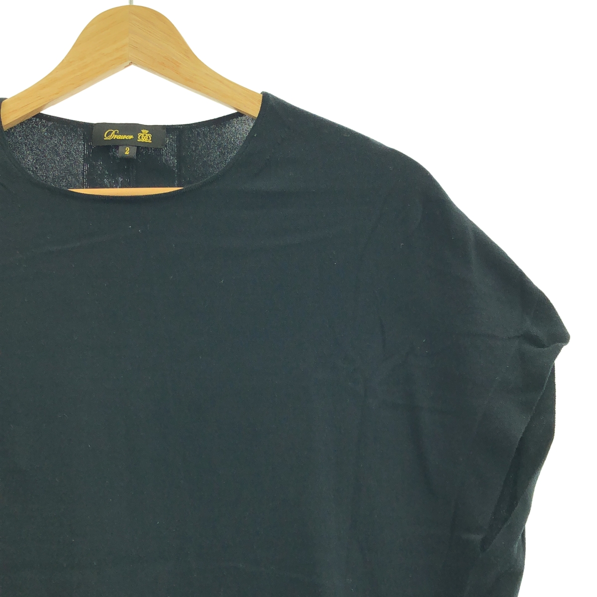 Drawer / ドゥロワー コットン スリット ノースリーブ サマーニット