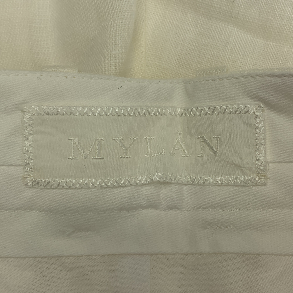 MYLAN / マイラン Wide Tack Pants リネン ワイドタックパンツ