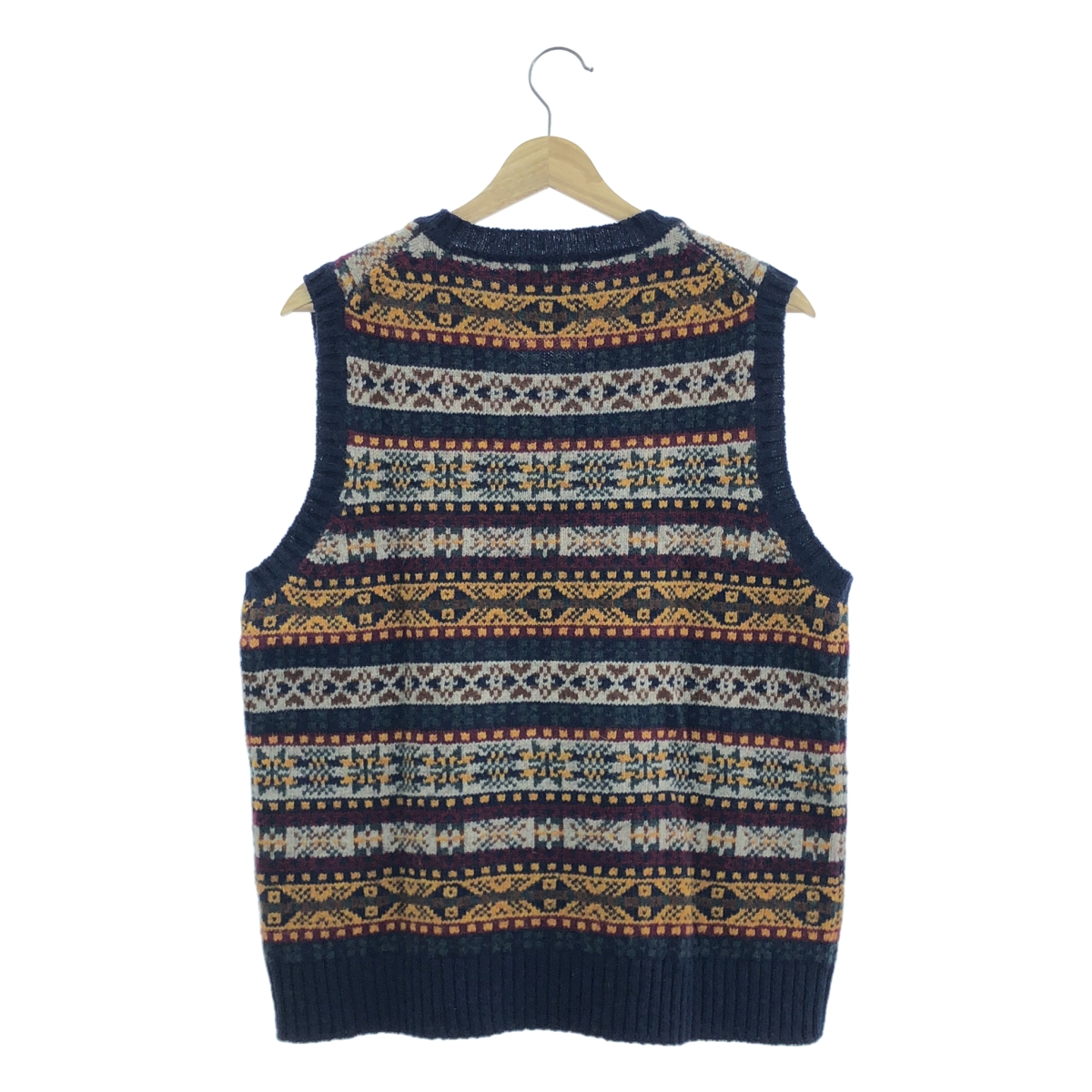 BEAMS PLUS / ビームスプラス ×gim ジム / フェアアイル柄 ウールニット ベスト