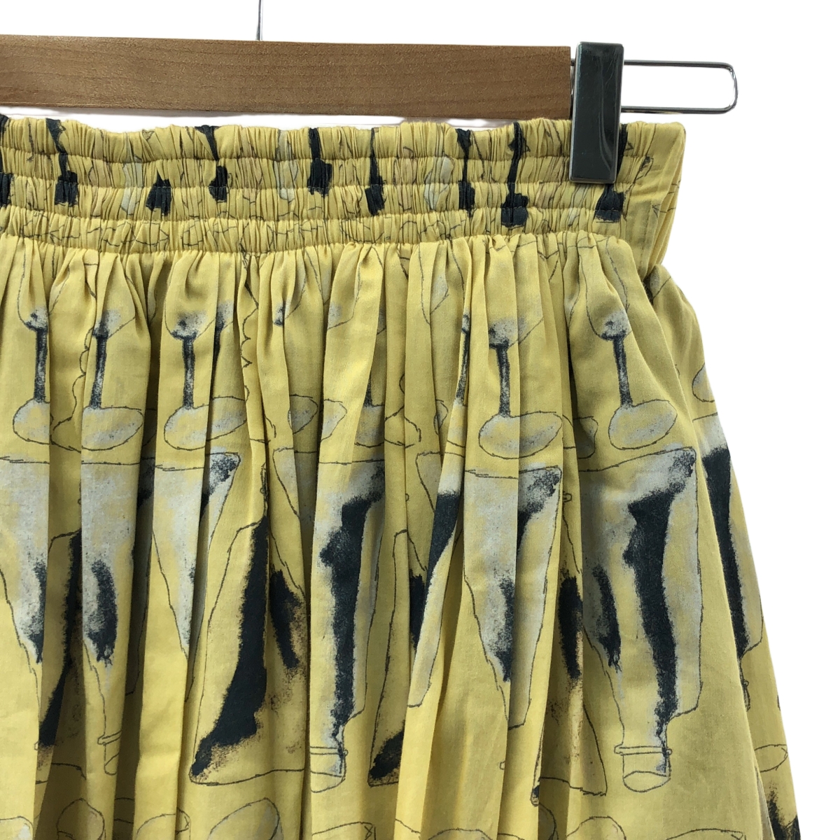 veritecoeur / ヴェリテクール × y-sota 吉田草太 / コットン シルク リバーシブル プリント スカート