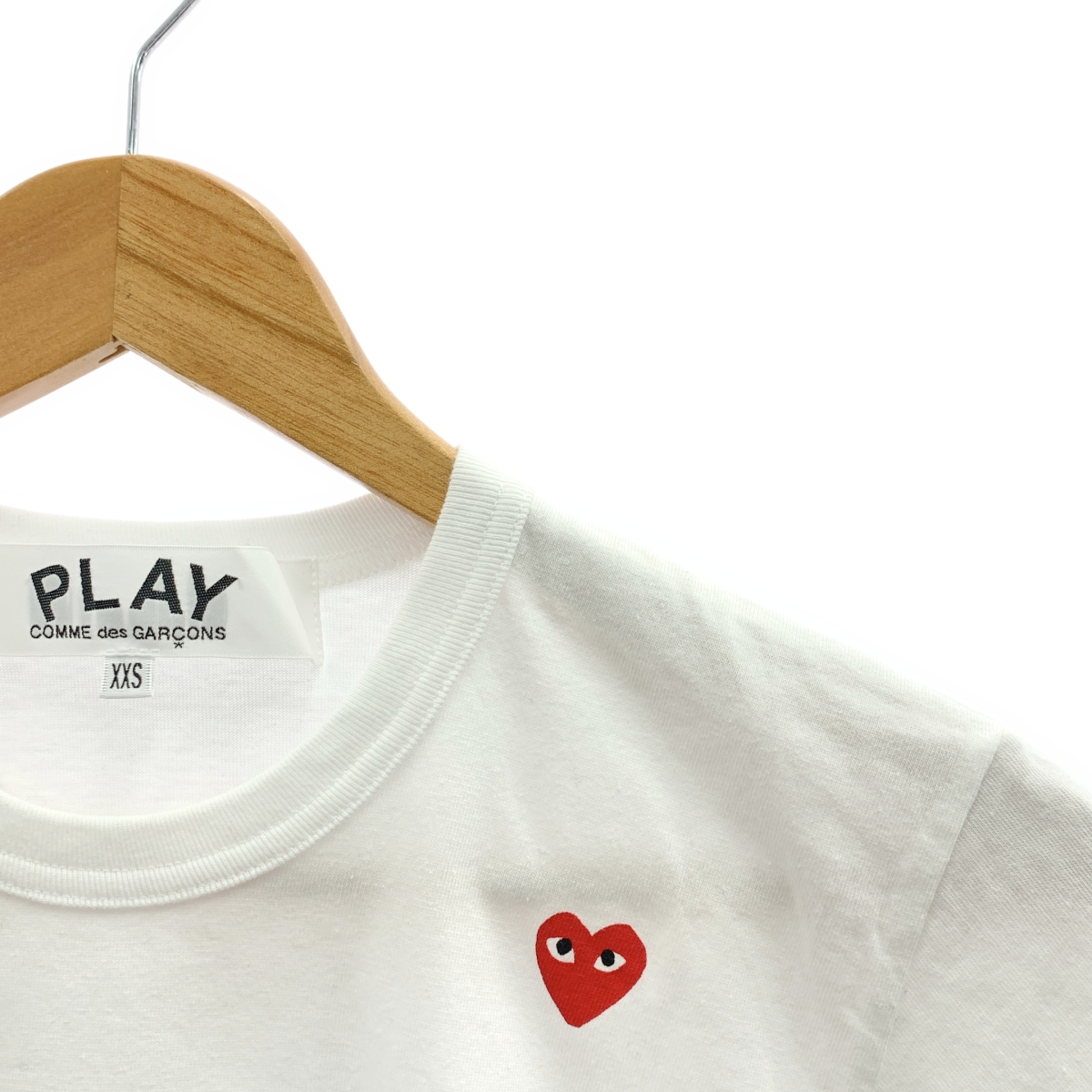 PLAY COMME des GARCONS / プレイコムデギャルソン ハートロゴ プリント クルーネック Tシャツ カットソー