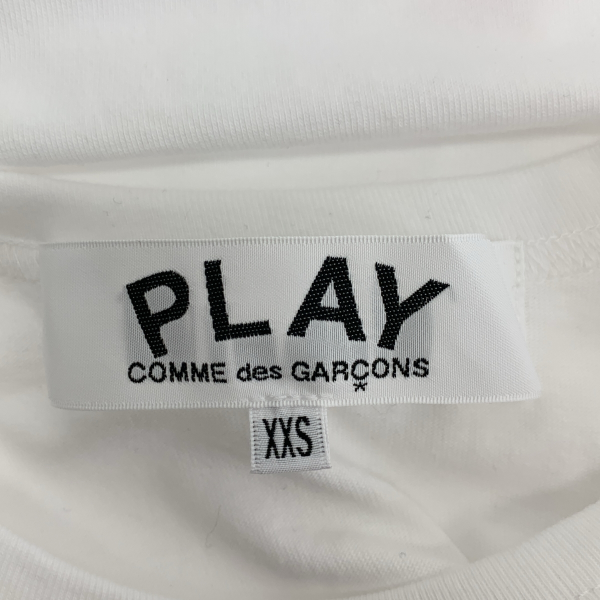 PLAY COMME des GARCONS / プレイコムデギャルソン ハートロゴ プリント クルーネック Tシャツ カットソー