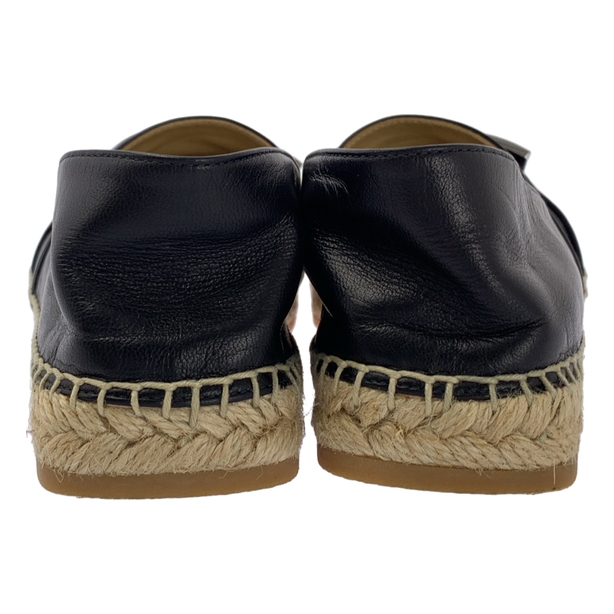 sergio rossi / セルジオロッシ レザー バックル エスパドリーユ スリッポン シューズ