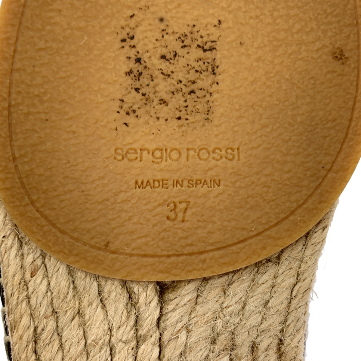 sergio rossi / セルジオロッシ レザー バックル エスパドリーユ スリッポン シューズ