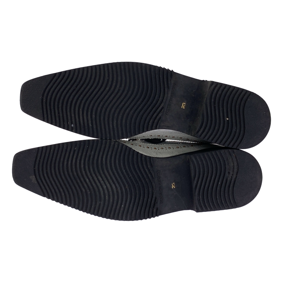 COMME des GARCONS / コムデギャルソン シルバー レースアップ シューズ