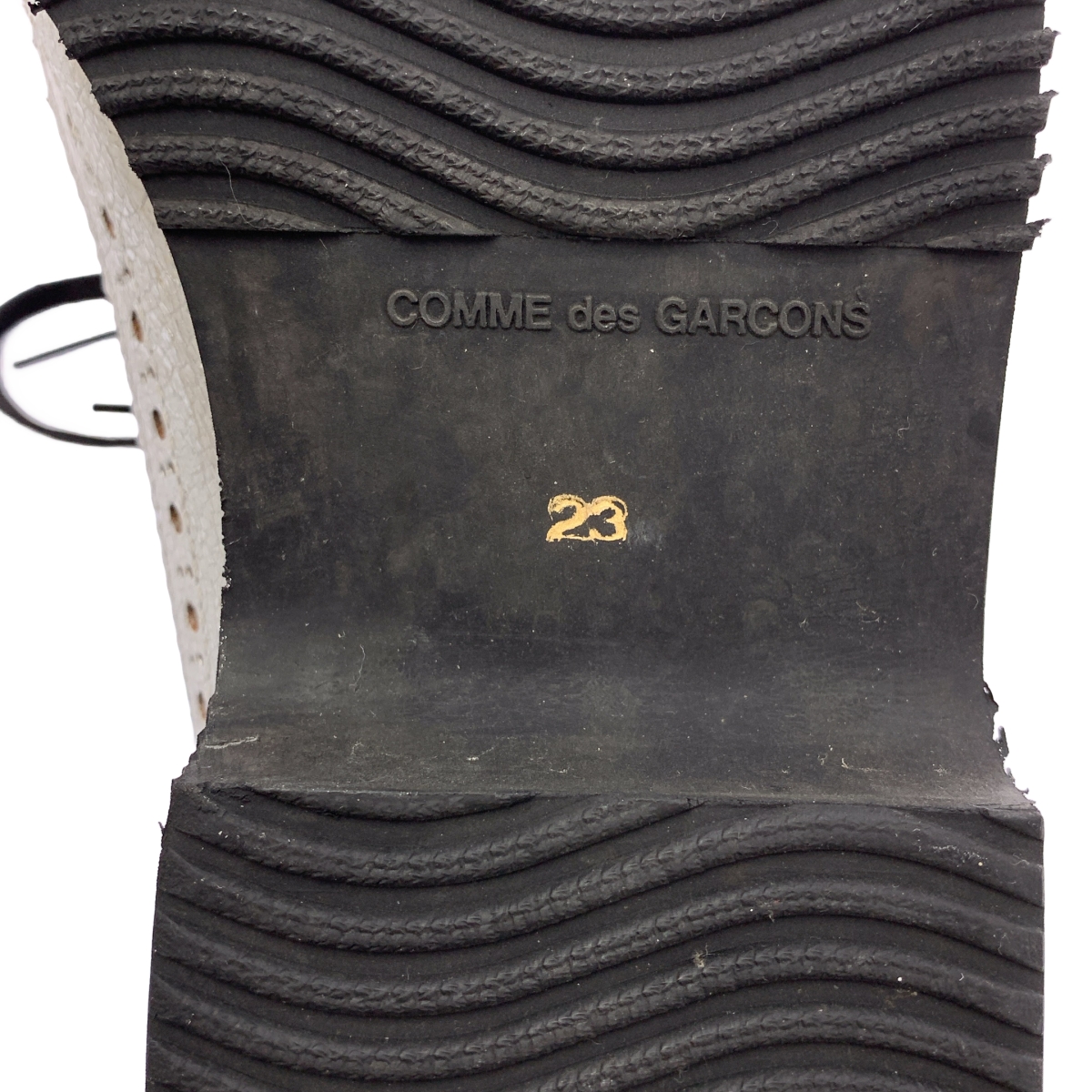 COMME des GARCONS / コムデギャルソン シルバー レースアップ シューズ